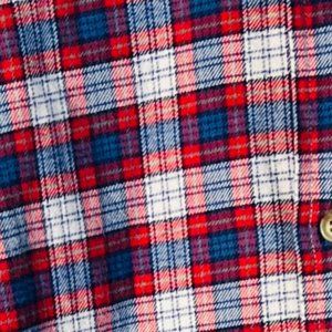 Vineyard Vines Shirt Men's  Small Red Blue Plaid Flannel Button Down